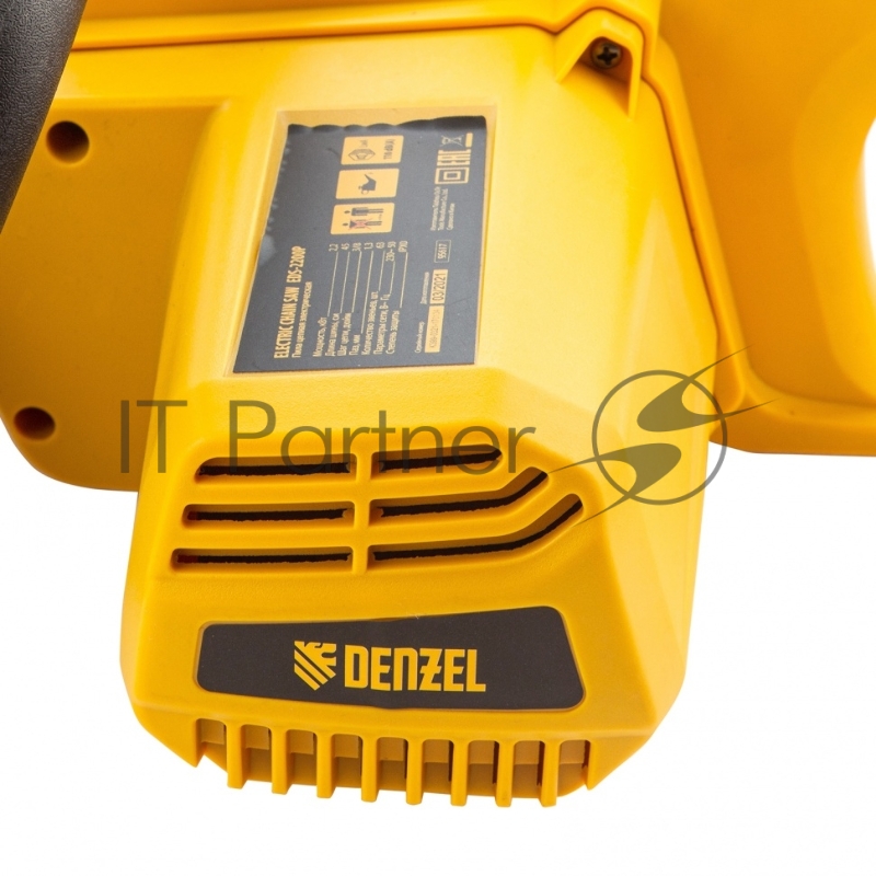 Пила цепная электрическая EDS-2200P, 2,2кВт,поперечная,шина 45см,шаг 3/8, паз 1,3мм, 63зв// Denzel