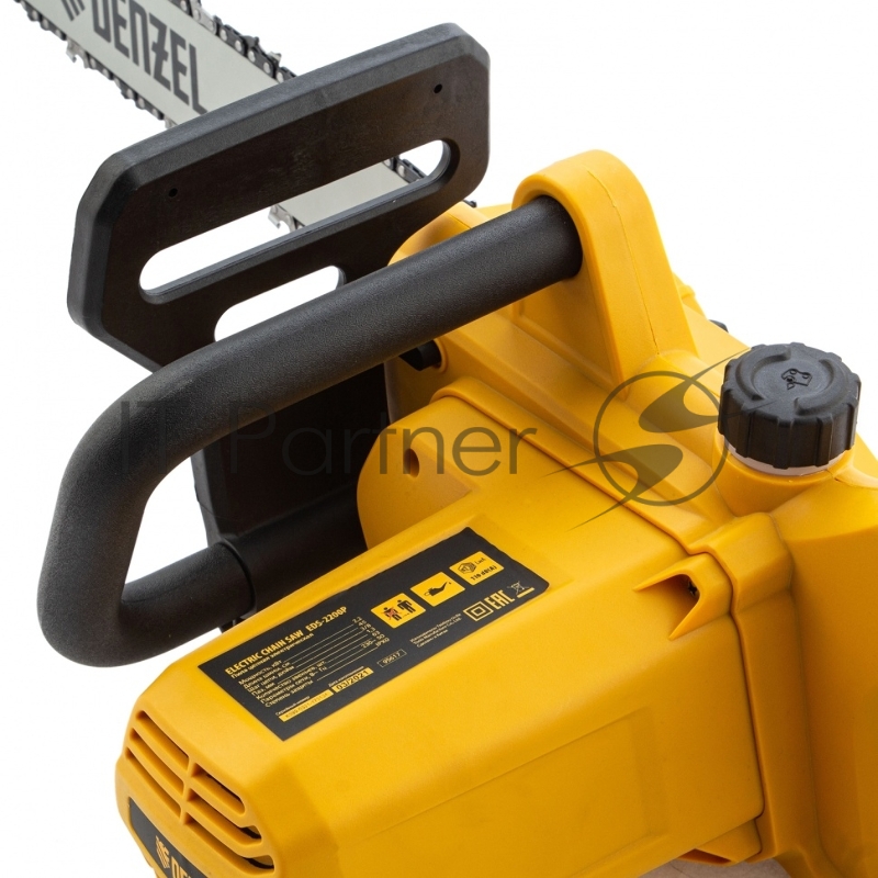 Пила цепная электрическая EDS-2200P, 2,2кВт,поперечная,шина 45см,шаг 3/8, паз 1,3мм, 63зв// Denzel