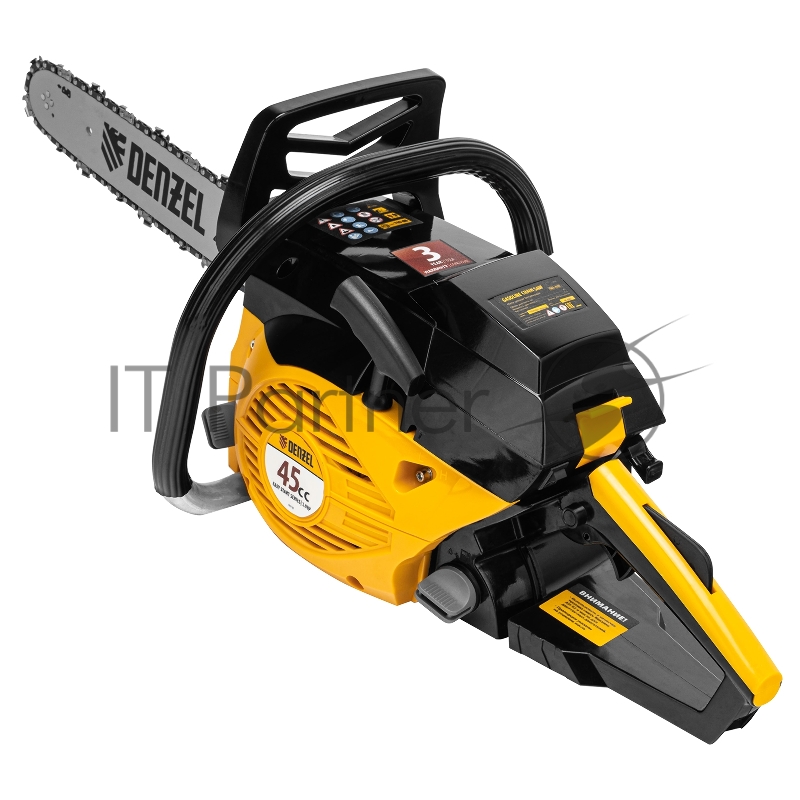 Пила цепная бензиновая DGS-4516, шина 40 см, 45см3, 3,0 л.с., шаг 3/8, паз 1,3 мм, 57 зв// Denzel