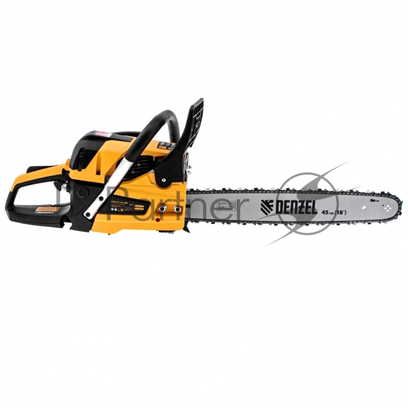 Пила цепная бензиновая DS-5218, шина 45 см, 52см3, 3 л.с., шаг 0,325, паз 1,5 мм, 72 зв// Denzel