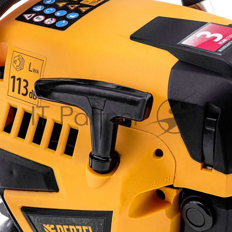 Пила цепная бензиновая DS-5218, шина 45 см, 52см3, 3 л.с., шаг 0,325, паз 1,5 мм, 72 зв// Denzel