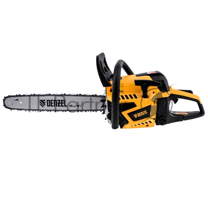 Пила цепная бензиновая DS-5218, шина 45 см, 52см3, 3 л.с., шаг 0,325, паз 1,5 мм, 72 зв// Denzel