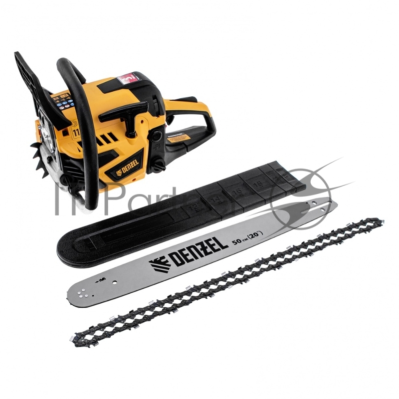 Пила цепная бензиновая DS-5820, шина 50 см, 58см3, 3,6 л.с., шаг 0,325, паз 1,5 мм, 76 зв// Denzel