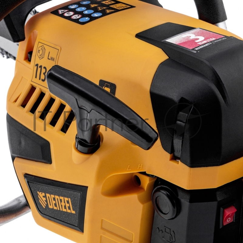 Пила цепная бензиновая DS-5820, шина 50 см, 58см3, 3,6 л.с., шаг 0,325, паз 1,5 мм, 76 зв// Denzel