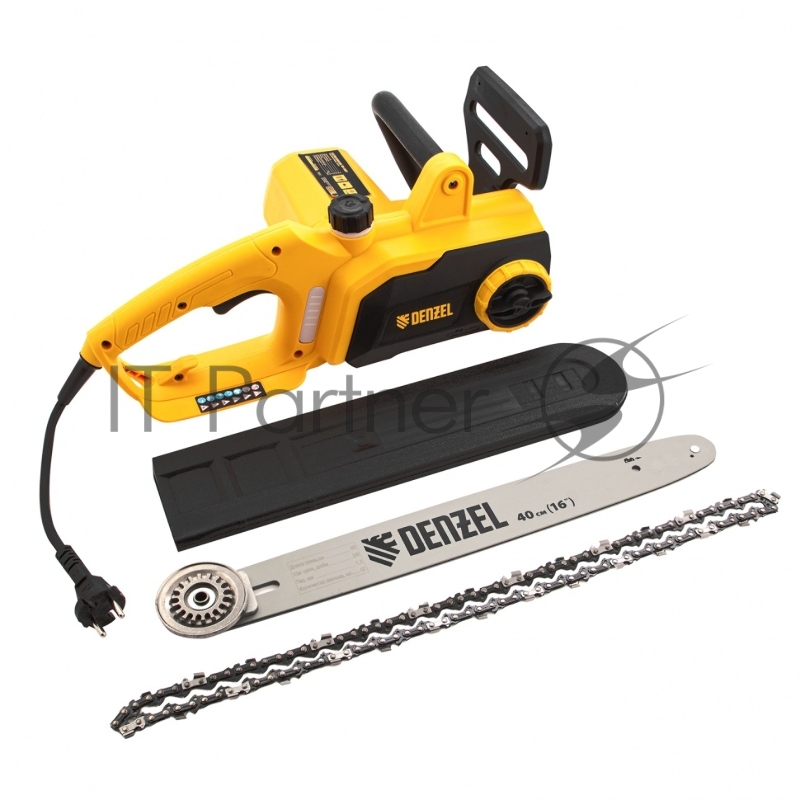 Пила цепная электрическая EDS-1800P, 1,8кВт,поперечная,шина 40см,шаг 3/8, паз 1,3мм, 57зв// Denzel