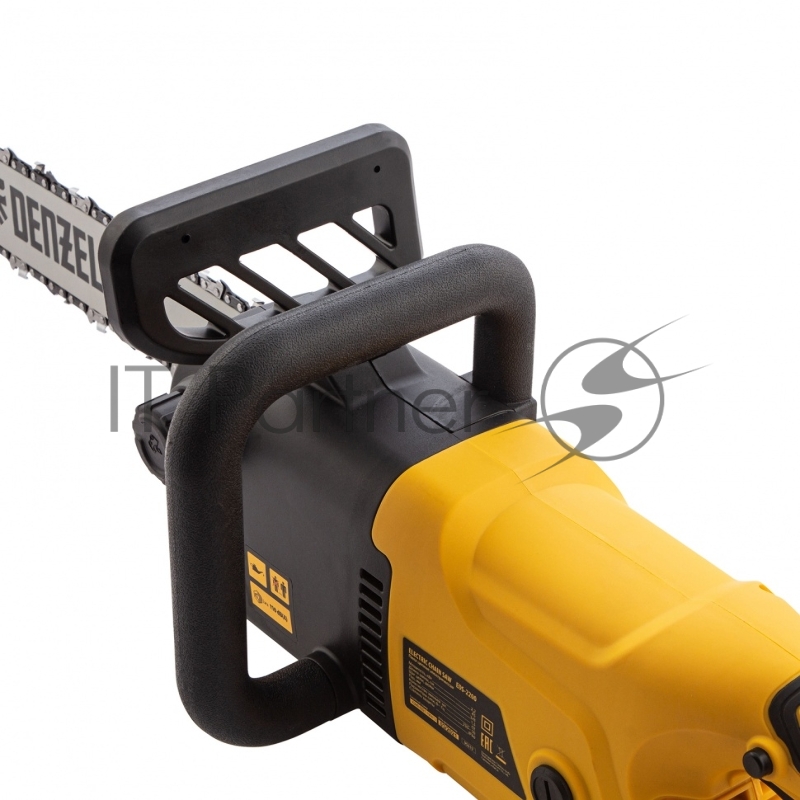 Пила цепная электрическая EDS-2200, 2,2кВт,продольная,шина 45см,шаг 3/8, паз 1,3мм, 62зв// Denzel