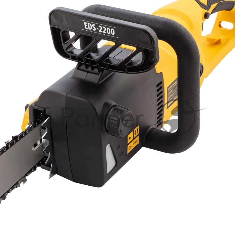Пила цепная электрическая EDS-2200, 2,2кВт,продольная,шина 45см,шаг 3/8, паз 1,3мм, 62зв// Denzel