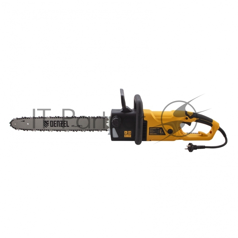 Пила цепная электрическая EDS-2200, 2,2кВт,продольная,шина 45см,шаг 3/8, паз 1,3мм, 62зв// Denzel