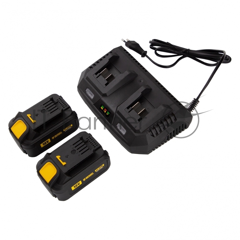 Газонокосилка аккумуляторная бесщет. RLM450-36, Li-ion, 36 В, 4 Ач, 450 мм, травосб. 40 л.// Denzel