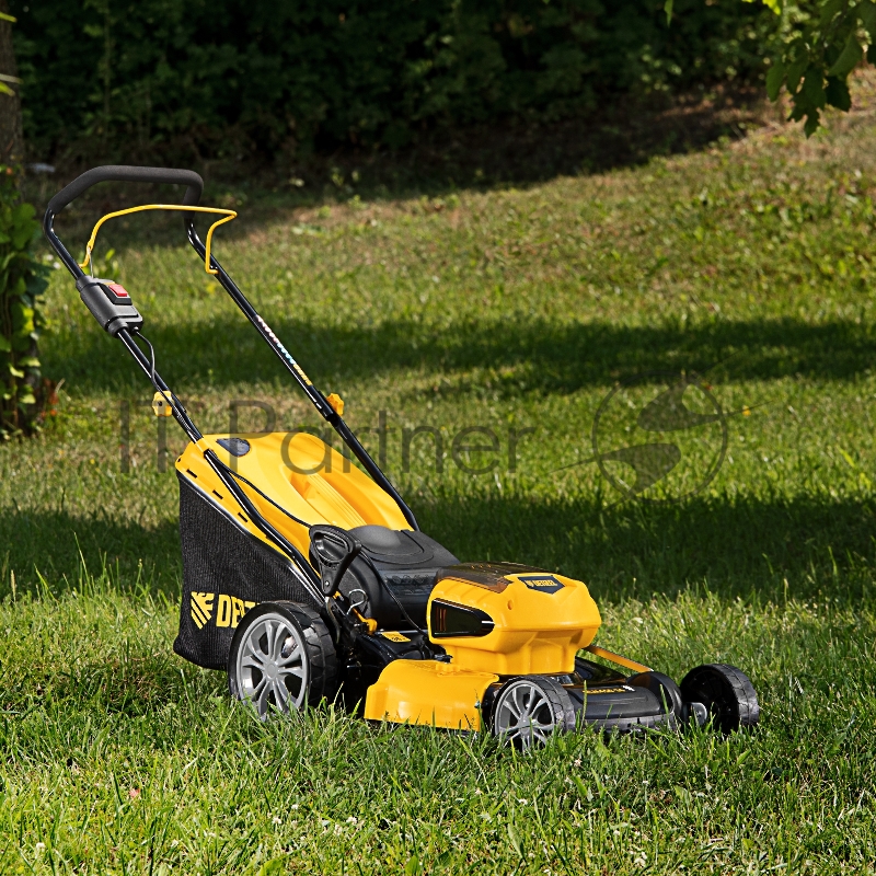 Газонокосилка аккумуляторная бесщет. RLM450-36, Li-ion, 36 В, 4 Ач, 450 мм, травосб. 40 л.// Denzel