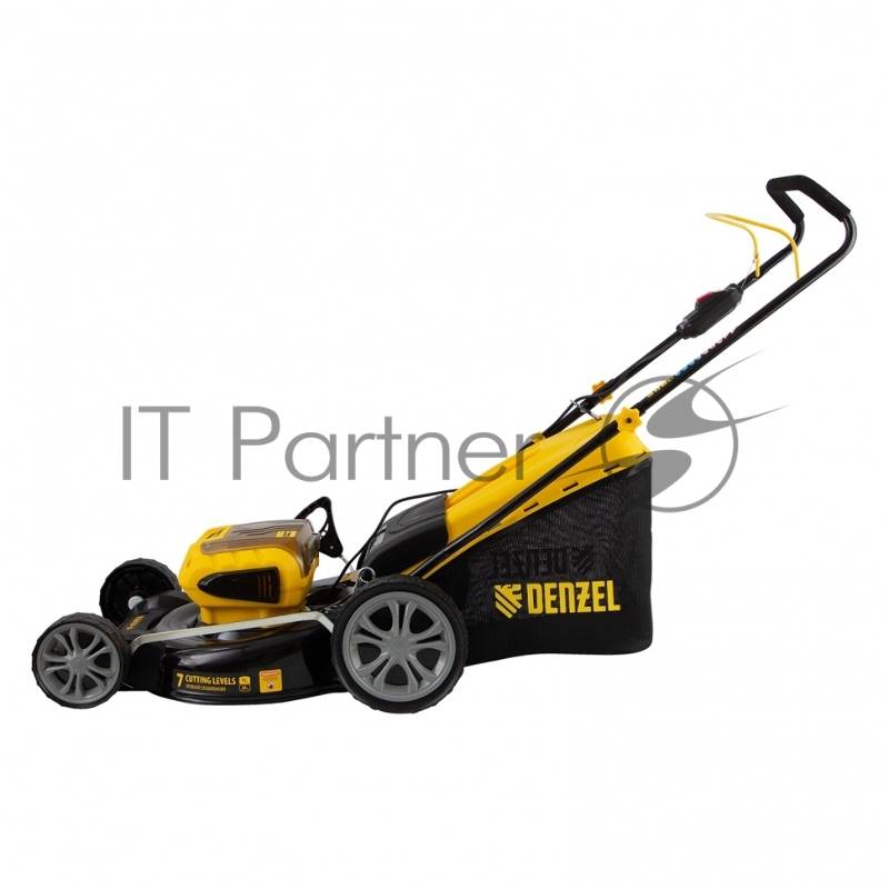 Газонокосилка аккумуляторная бесщет. RLM450-36, Li-ion, 36 В, 4 Ач, 450 мм, травосб. 40 л.// Denzel