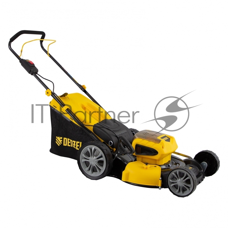 Газонокосилка аккумуляторная бесщет. RLM450-36, Li-ion, 36 В, 4 Ач, 450 мм, травосб. 40 л.// Denzel