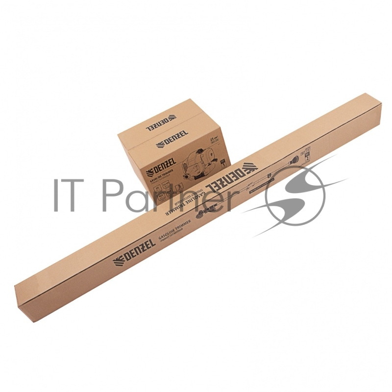 Триммер бензиновый DGT-250 25см3, 1,3 л.с., неразъемная штанга, состоит из 2 частей// Denzel