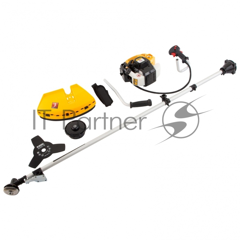 Триммер бензиновый DR-33, 33 см3, неразъемная штанга, состоит из 2 частей// Denzel