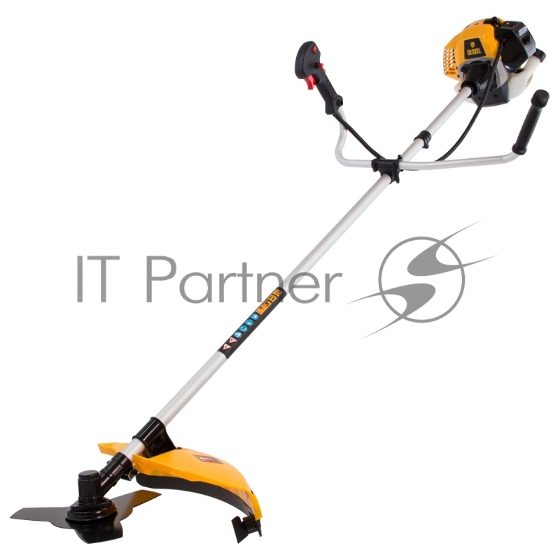 Триммер бензиновый DR-33, 33 см3, неразъемная штанга, состоит из 2 частей// Denzel