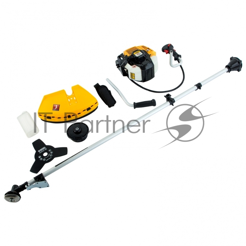 Триммер бензиновый DR-43, 43 см3, неразъемная штанга, состоит из 2 частей// Denzel