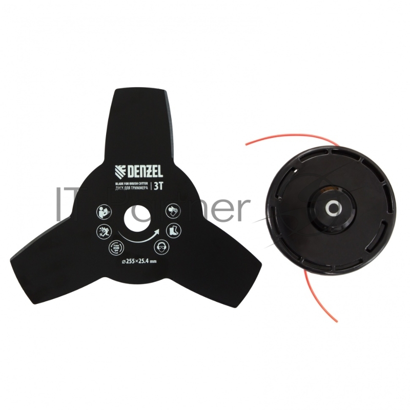 Триммер бензиновый DR-43S, 43 см3, разъемная штанга, состоит из 2 частей// Denzel