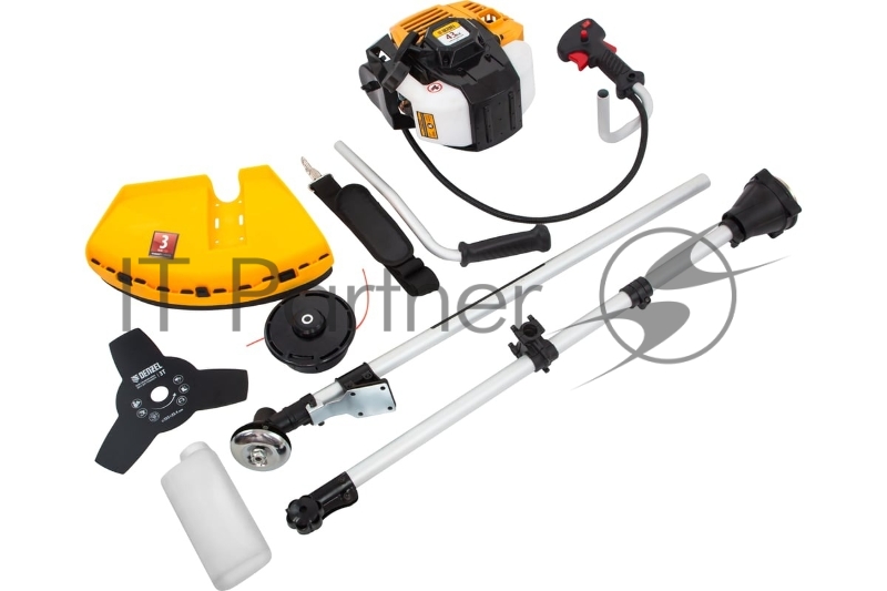 Триммер бензиновый DR-43S, 43 см3, разъемная штанга, состоит из 2 частей// Denzel