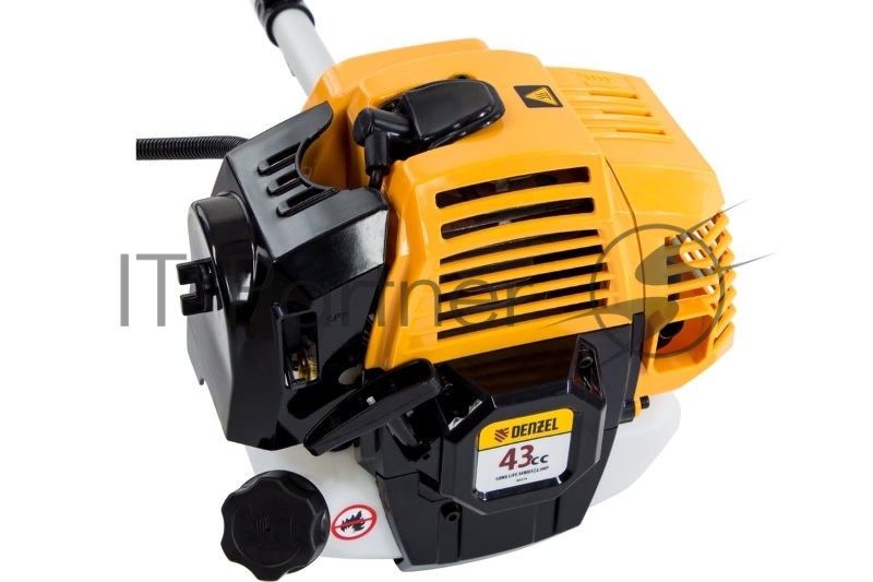 Триммер бензиновый DR-43S, 43 см3, разъемная штанга, состоит из 2 частей// Denzel