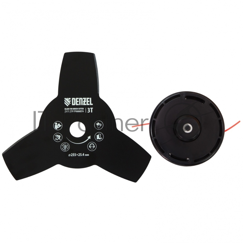 Триммер бензиновый DR-52S, 52 см3, разъемная штанга, состоит из 2 частей// Denzel