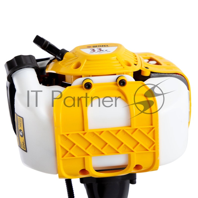 Триммер бензиновый DTL-33, 33 см3, неразъемная штанга, состоит из 2 частей// Denzel