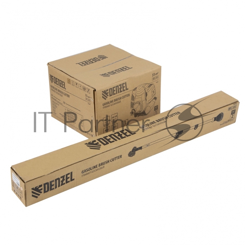 Триммер бензиновый DTL-33S, 33 см3, разъемная штанга, состоит из 2 частей// Denzel