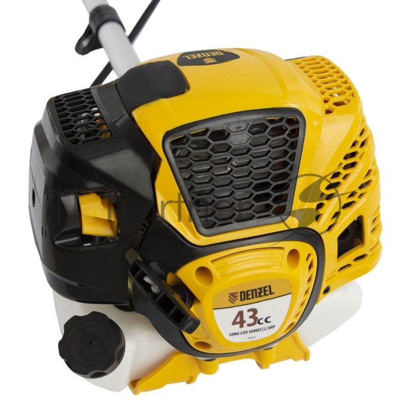 Триммер бензиновый DTL-43, 43 см3, неразъемная штанга, состоит из 2 частей// Denzel