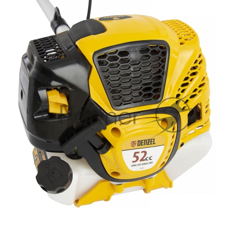 Триммер бензиновый DTL-52S, 52 см3, разъемная штанга, состоит из 2 частей// Denzel