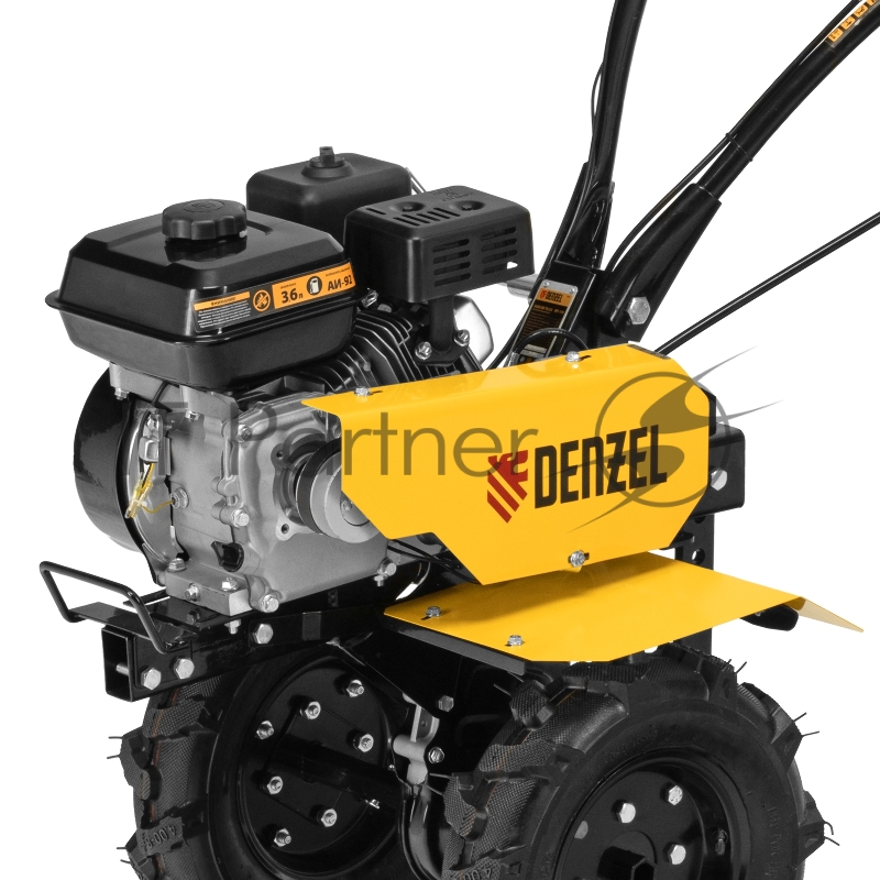 Мотоблок DPT-170, 7 л.с., ремен.сцеп, шир 85 см, глуб 35 см,фрез 3х3,ШОМ,скор 2В/1Н,кол 8// Denzel