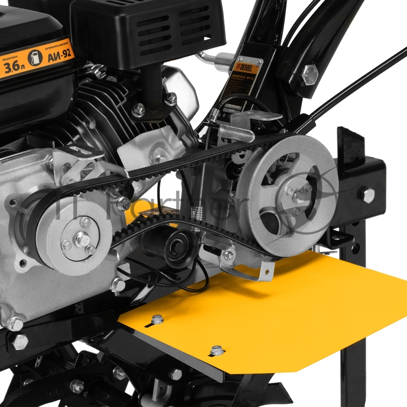 Мотоблок DPT-170, 7 л.с., ремен.сцеп, шир 85 см, глуб 35 см,фрез 3х3,ШОМ,скор 2В/1Н,кол 8// Denzel