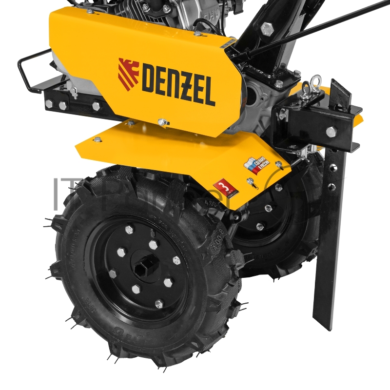 Мотоблок DPT-170, 7 л.с., ремен.сцеп, шир 85 см, глуб 35 см,фрез 3х3,ШОМ,скор 2В/1Н,кол 8// Denzel