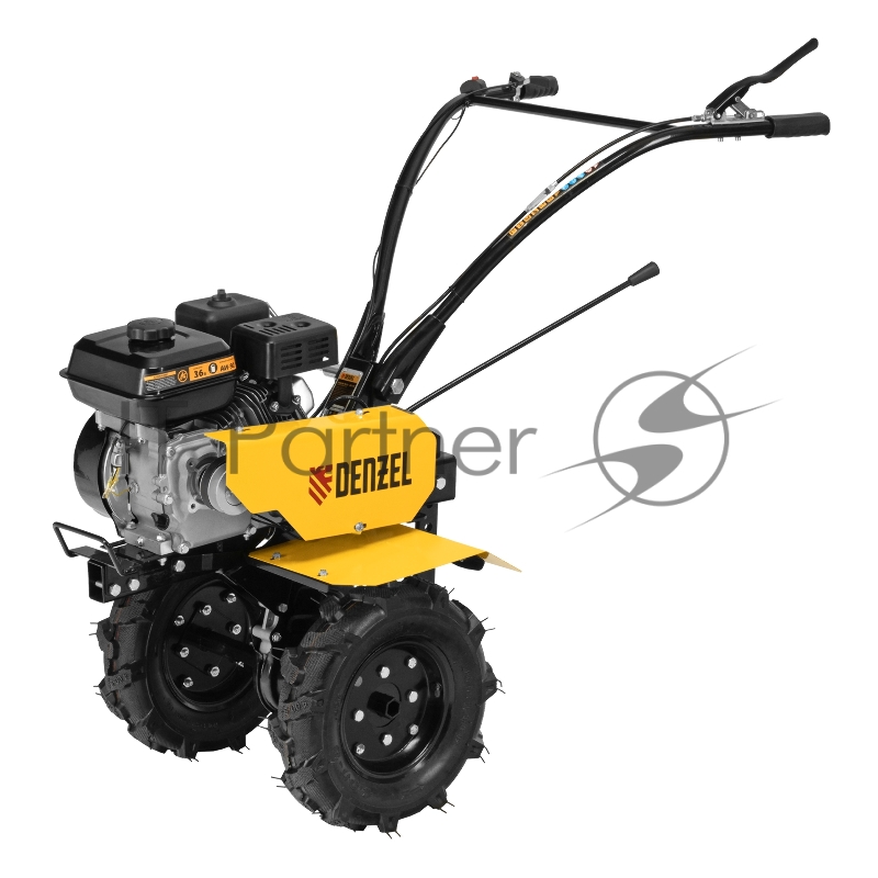 Мотоблок DPT-170, 7 л.с., ремен.сцеп, шир 85 см, глуб 35 см,фрез 3х3,ШОМ,скор 2В/1Н,кол 8// Denzel