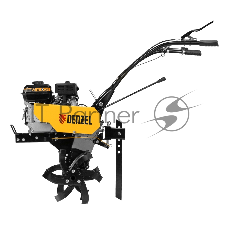 Мотоблок DPT-170, 7 л.с., ремен.сцеп, шир 85 см, глуб 35 см,фрез 3х3,ШОМ,скор 2В/1Н,кол 8// Denzel