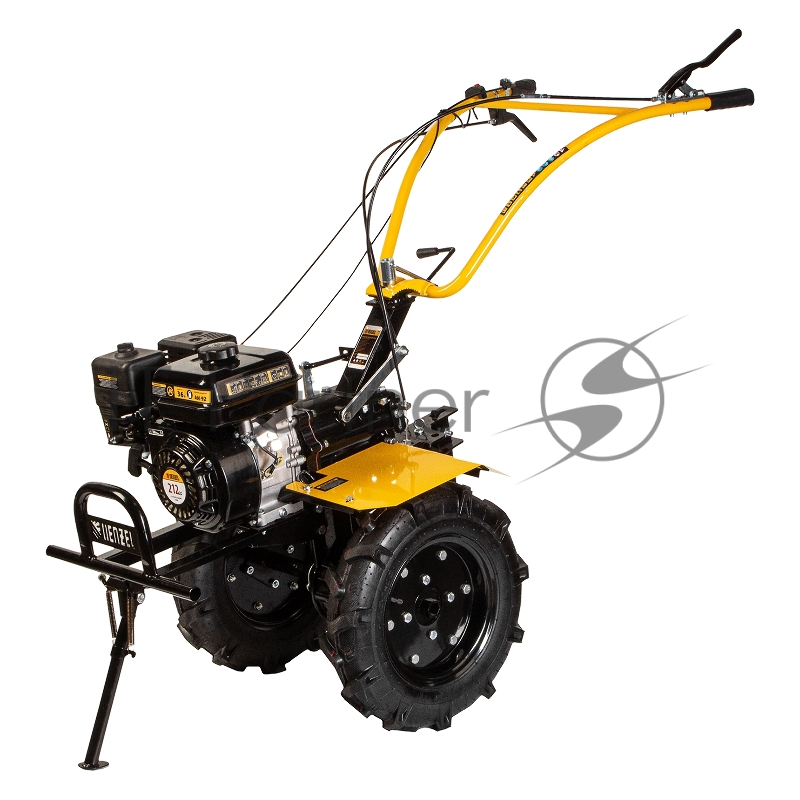 Мотоблок DPT-270X, 7 л.с., диск.сцеп, шир 90 см, глуб 35 см, фрез 3х4, ВОМ, передачи 2В/1Н// Denzel