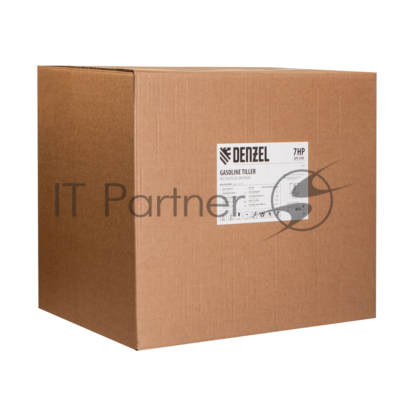 Мотоблок DPT-270X, 7 л.с., диск.сцеп, шир 90 см, глуб 35 см, фрез 3х4, ВОМ, передачи 2В/1Н// Denzel