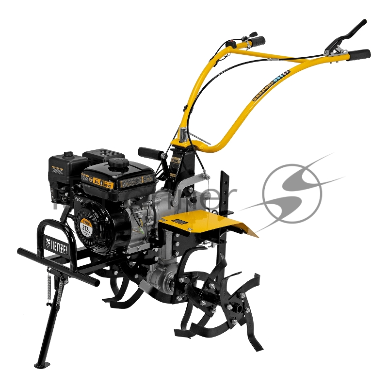 Мотоблок DPT-370X, 7 л.с., диск.сцеп, шир 90 см, глуб 35 см, фрез 3х4, ВОМ, передачи 3В/1Н// Denzel