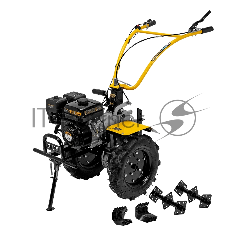 Мотоблок DPT-370X, 7 л.с., диск.сцеп, шир 90 см, глуб 35 см, фрез 3х4, ВОМ, передачи 3В/1Н// Denzel