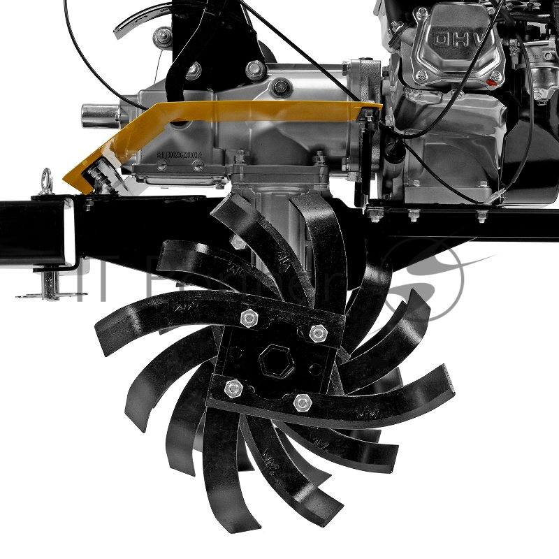 Мотоблок DPT-370X, 7 л.с., диск.сцеп, шир 90 см, глуб 35 см, фрез 3х4, ВОМ, передачи 3В/1Н// Denzel
