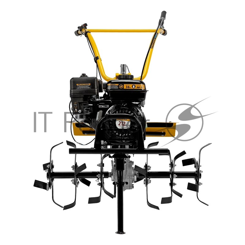 Мотоблок DPT-370X, 7 л.с., диск.сцеп, шир 90 см, глуб 35 см, фрез 3х4, ВОМ, передачи 3В/1Н// Denzel