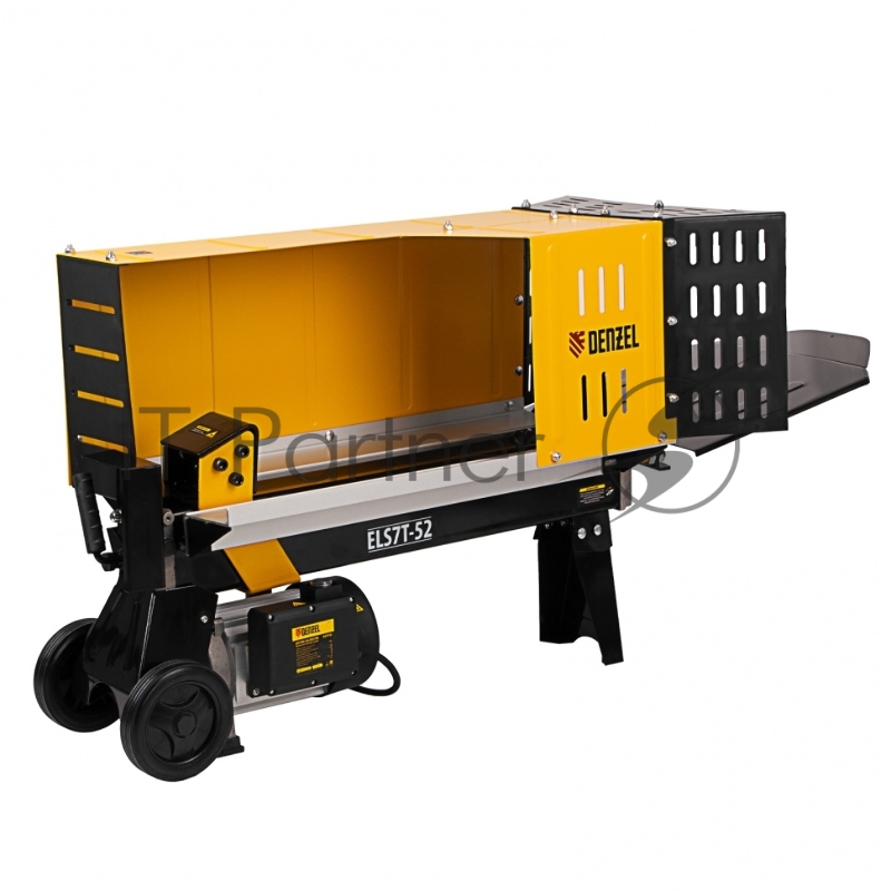 Дровокол электрический ELS7T-52, 2300 Вт, сила раскола 7т, макс. размеры полена D250х520 мм// Denzel