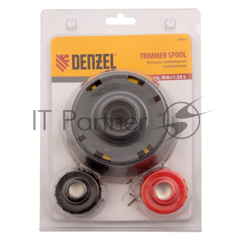 Катушка тримм. полуавт быстрая заправка шестигранник HEX х15,6 болт5/16 лев.М8 лев.// Denzel