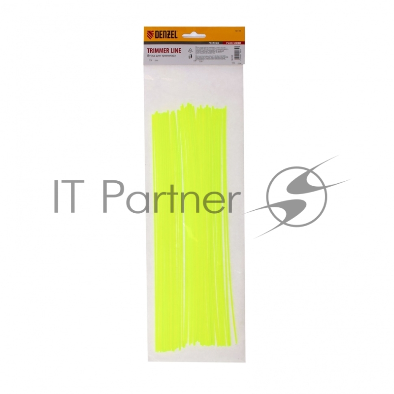 Леска для триммера квадратная нарезанная 2мм х 30 см 50 шт FLEX CORD// Denzel