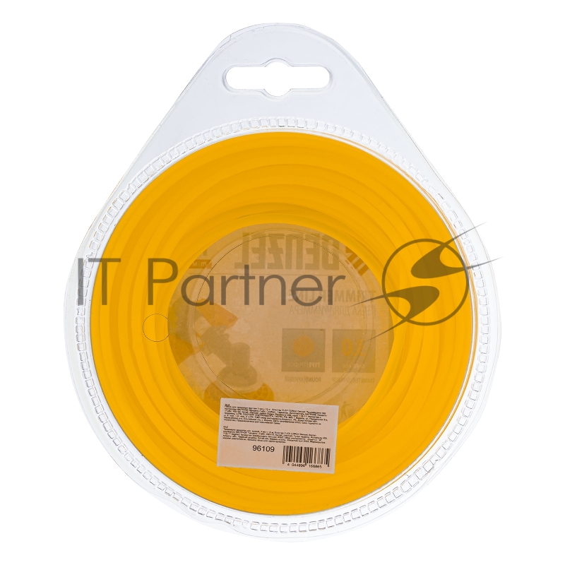 Леска для триммера круглая 3 мм х 15 м, блистер FLEX CORD// Denzel