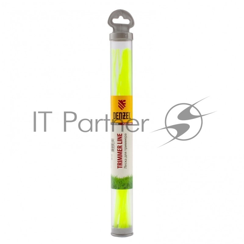 Леска для триммера круглая нарезанная 2,4 мм х 30 см 20 шт.тубус FLEX CORD// Denzel