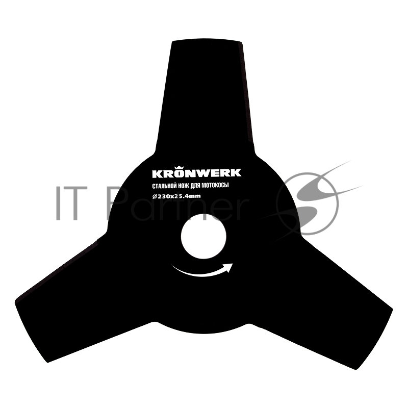 Нож для триммера 230х25,4, 3 лезвия// Kronwerk