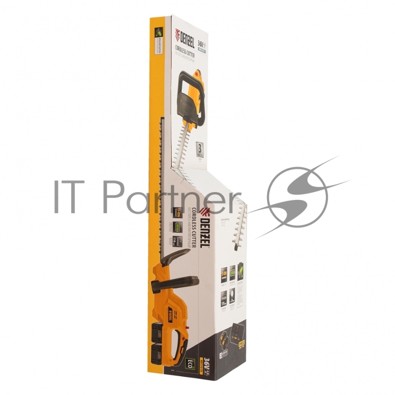 Кусторез аккумуляторный RBC510-36, Li-ion, 36 В, 4 Ач, нож 510 мм, поворотная ручка// Denzel