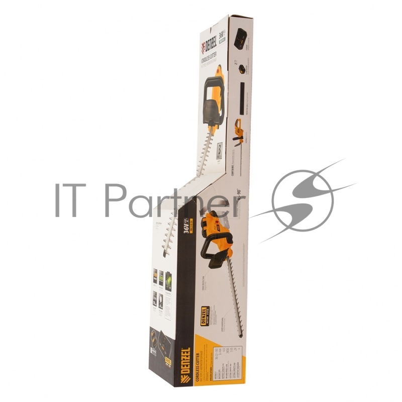 Кусторез аккумуляторный RBC510-36, Li-ion, 36 В, 4 Ач, нож 510 мм, поворотная ручка// Denzel