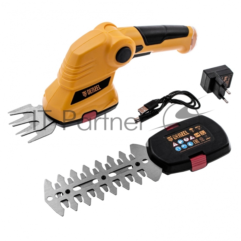 Ножницы-кусторез аккумуляторные G411 с акк. 3,6В Li-Ion 1,5 Ач// Denzel