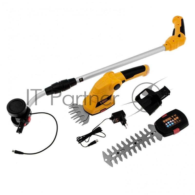 Ножницы-кусторез с телескопической штангой аккумуляторные G801E с акк. 7,2В Li-Ion 1,5 Ач// Denzel