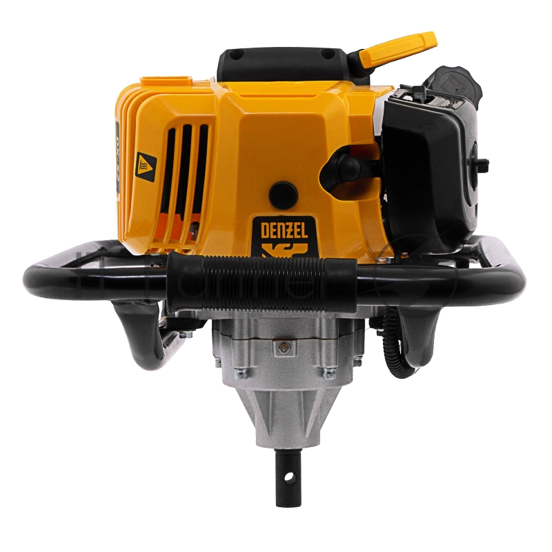 Мотобур DX-52, объём двигателя 52 см3, соединение 20 мм, без шнека// Denzel